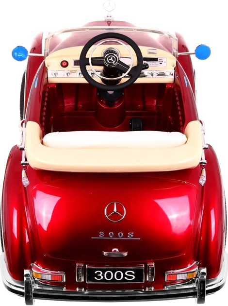 Електромобіль для дітей Ramiz Mercedes Benz 300S Retro Червоний (5903864907018) - зображення 6