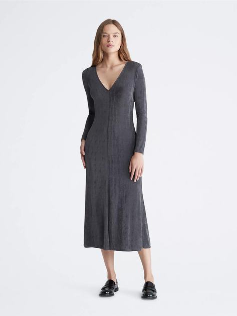 Сукня міді осіння жіноча Calvin Klein 898318540 XS Сіра від Rozetka на платформі USKIDKA Акція на Сукня міді осіння жіноча Calvin Klein 898318540 XS Сіра від Rozetka