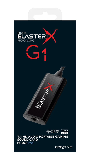 Звукова карта зовнішня Creative Sound BlasterX G1 (70SB171000000) - изображение 3