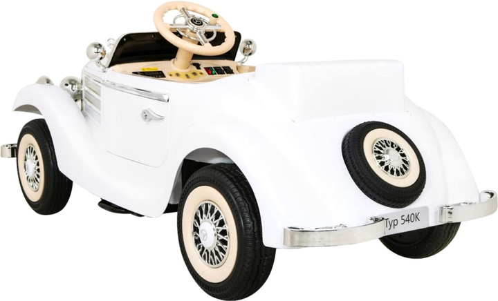 Samochód elektryczny dla dzieci Ramiz Mercedes Benz Retro 540A Biały (5903864913859) - obraz 5
