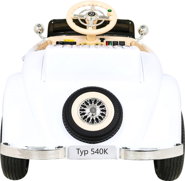 Samochód elektryczny dla dzieci Ramiz Mercedes Benz Retro 540A Biały (5903864913859) - obraz 6