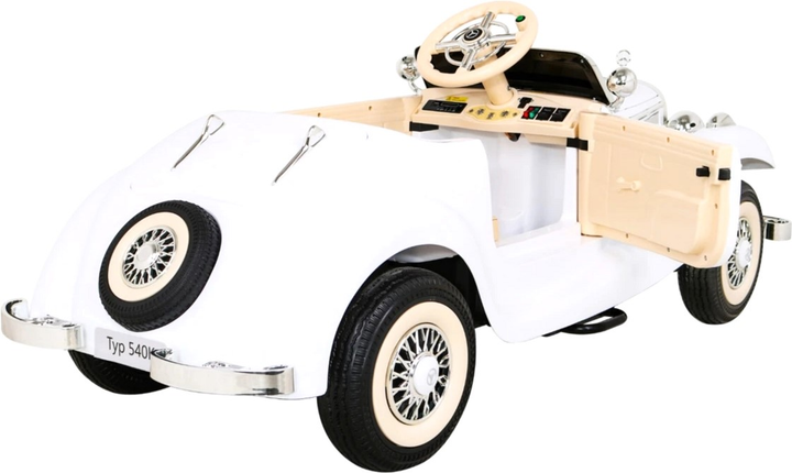 Samochód elektryczny dla dzieci Ramiz Mercedes Benz Retro 540A Biały (5903864913859) - obraz 12