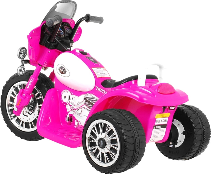 Motocykl elektryczny dla dzieci Ramiz Chopper Różowy (5903864906820) - obraz 4