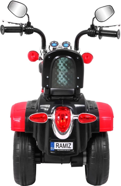 Motocykl elektryczny dla dzieci Ramiz Chopper Night Bike Czerwony (5903864907513) - obraz 5