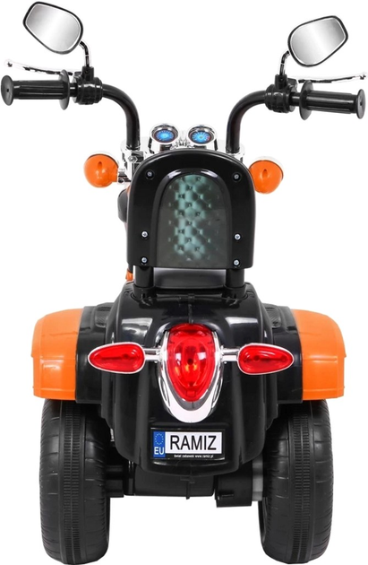 Motocykl elektryczny dla dzieci Ramiz Chopper Night Bike Pomarańczowy (5903864907537) - obraz 5