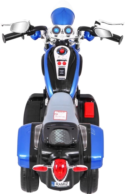 Motocykl elektryczny dla dzieci Ramiz Chopper Night Bike Niebieski (5903864907520) - obraz 6