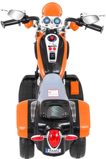 Motocykl elektryczny dla dzieci Ramiz Chopper Night Bike Pomarańczowy (5903864907537) - obraz 6