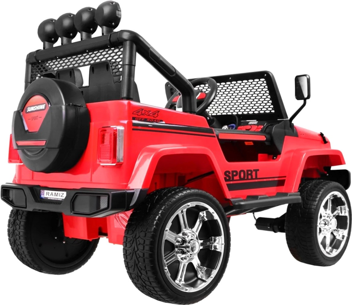 Електромобіль для дітей позашляховий Ramiz Raptor Drifter 4 x 4 Червоний (5903864907155) - зображення 3