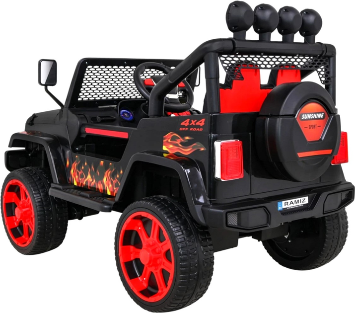 Samochód elektryczny dla dzieci terenowy Ramiz Raptor Drifter 4 x 4 Flames (5903864907179) - obraz 5