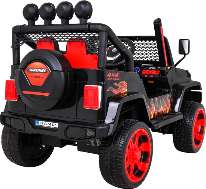 Samochód elektryczny dla dzieci terenowy Ramiz Raptor Drifter 4 x 4 Flames (5903864907179) - obraz 8
