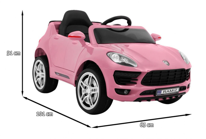 Samochód elektryczny Ramiz Turbo-S Różowy (5903864905342) - obraz 2