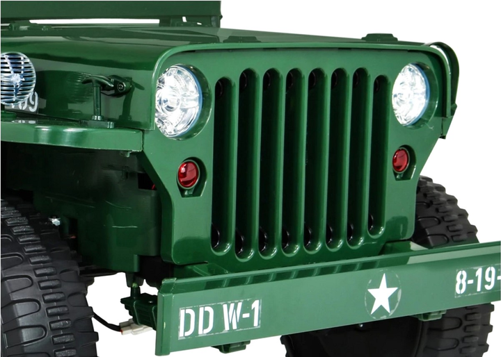 Електромобіль для дітей Ramiz Ramiz Military Retro DDW-1 4 x 4 Зелений (5903864906202) - зображення 17