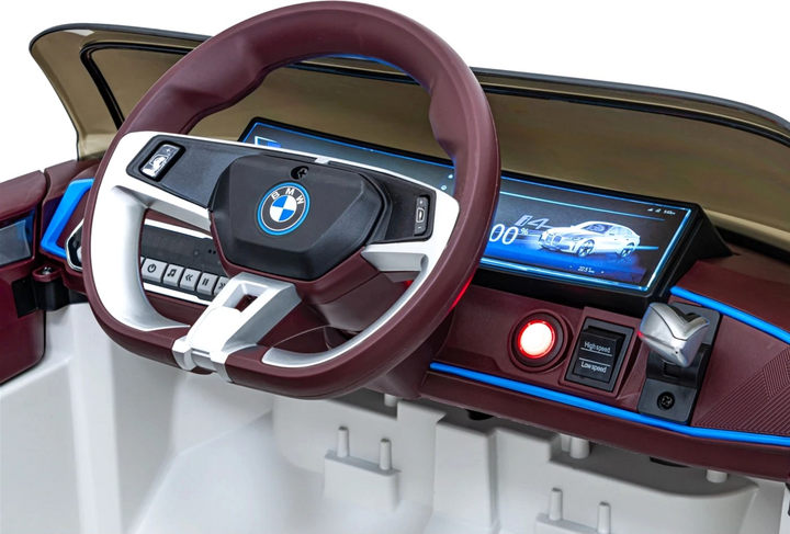 Samochód elektryczny dla dzieci Ramiz BMW i4 Biały (5903864955880) - obraz 4
