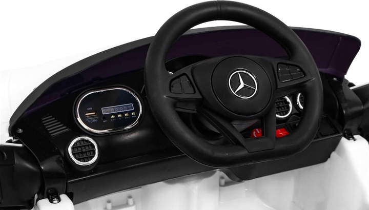 Електромобіль для дітей Ramiz Mercedes Benz GT Білий (5903864914153) - зображення 7
