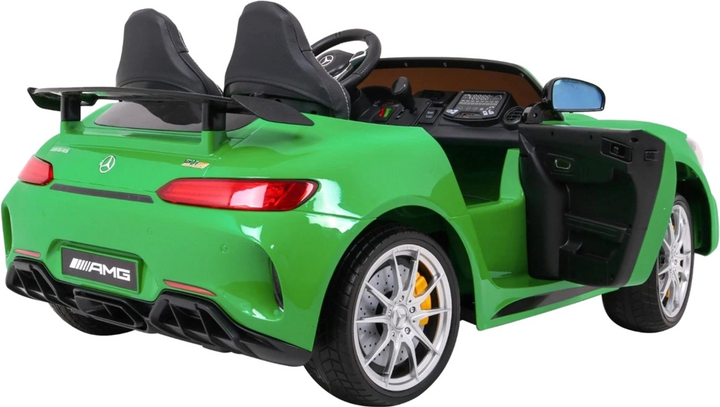 Електромобіль для дітей Ramiz Mercedes Benz GT R Зелений лакований (5903864905748) - зображення 8