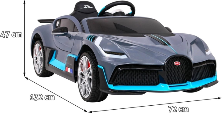 Samochód elektryczny Ramiz Bugatti Divo Szary (5903864905762) - obraz 2