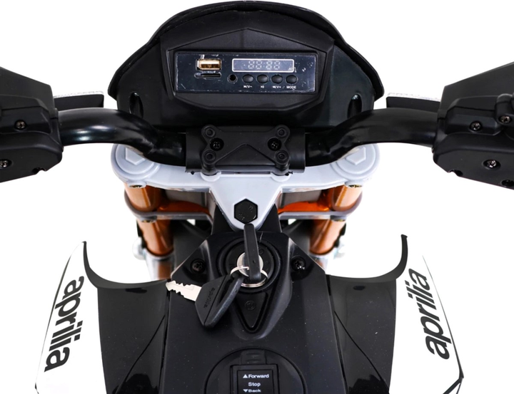 Motocykl elektryczny dla dzieci Ramiz Aprilia Czarny (5903864942873) - obraz 9