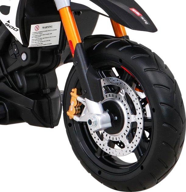 Motocykl elektryczny dla dzieci Ramiz Aprilia Czarny (5903864942873) - obraz 14