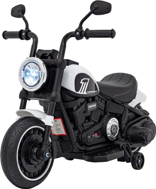 Motocykl elektryczny Ramiz Chopper Faster Biały (5903864941067) - obraz 1