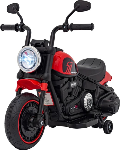 Motocykl elektryczny Ramiz Chopper Faster Czerwony (5903864941050) - obraz 1