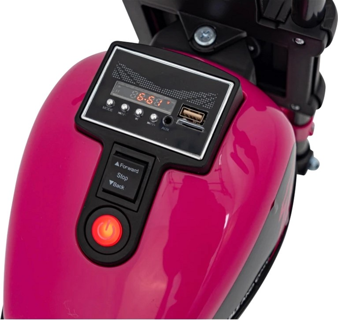 Електромотоцикл для дітей Ramiz Chopper Faster Рожевий (5903864941043) - зображення 9