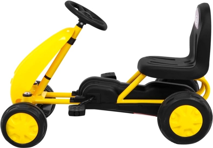 Gokart na pedały Ramiz Żółty (5903864909456) - obraz 3