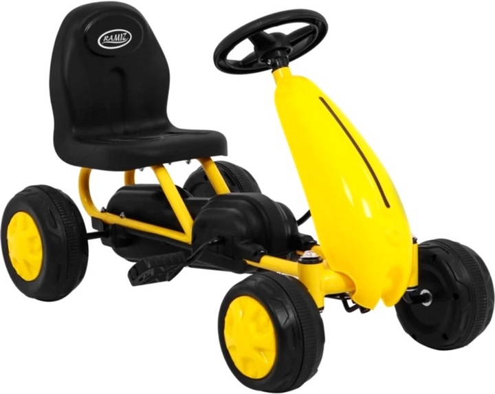Gokart na pedały Ramiz Żółty (5903864909456) - obraz 7
