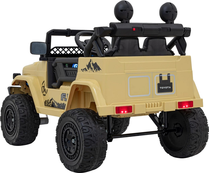Електромобіль для дітей позашляховий Ramiz Toyota FJ Cruiser 4 x 4 Бежевий (5903864956283) - зображення 6
