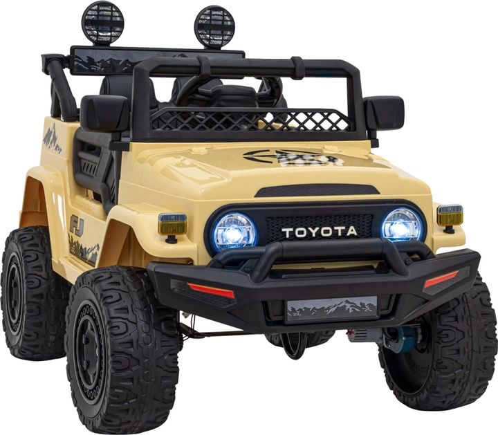 Електромобіль для дітей позашляховий Ramiz Toyota FJ Cruiser 4 x 4 Бежевий (5903864956283) - зображення 12
