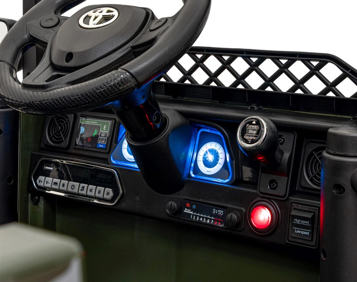 Електромобіль для дітей позашляховий Ramiz Toyota FJ Cruiser 4 x 4 Камуфляний (5903864956269) - зображення 10