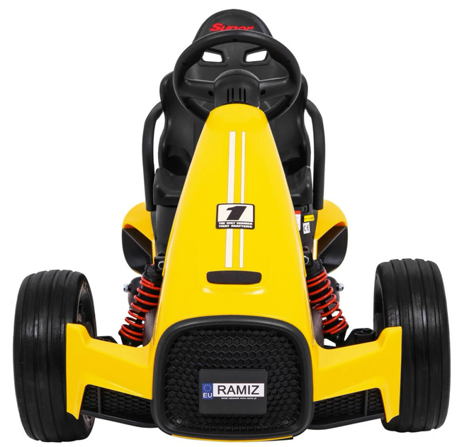 Електрокарт для дітей Ramiz Bolid XR-1 Жовтий (5903864904741) - зображення 3