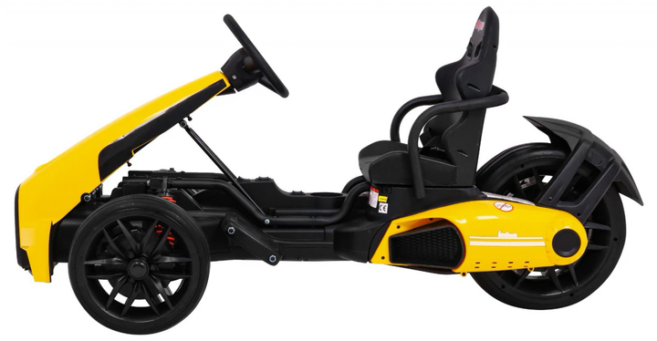 Електрокарт для дітей Ramiz Bolid XR-1 Жовтий (5903864904741) - зображення 4