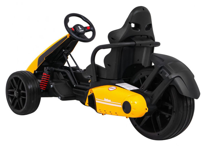 Електрокарт для дітей Ramiz Bolid XR-1 Жовтий (5903864904741) - зображення 5