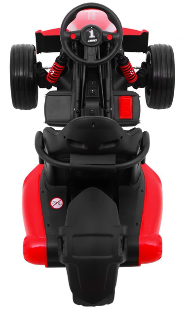 Gokart elektryczny dla dzieci Ramiz Bolid XR-1 Czerwony (5903864904734) - obraz 7