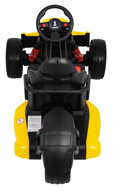 Електрокарт для дітей Ramiz Bolid XR-1 Жовтий (5903864904741) - зображення 7