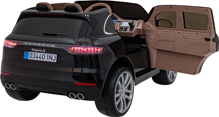 Електромобіль для дітей Porsche Cayenne S Чорний (5903864941005) - зображення 8