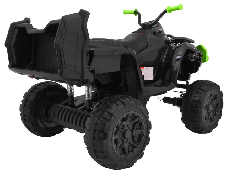 Квадроцикл електричний для дітей Ramiz XL ATV 2.4 GHz Чорно-зелений (5903864904543) - зображення 8