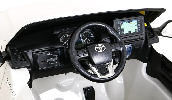 Електромобіль для дітей Ramiz Toyota Hilux Білий (5903864955408) - зображення 6