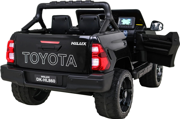 Електромобіль для дітей Ramiz Toyota Hilux Чорний (5903864955439) - зображення 7