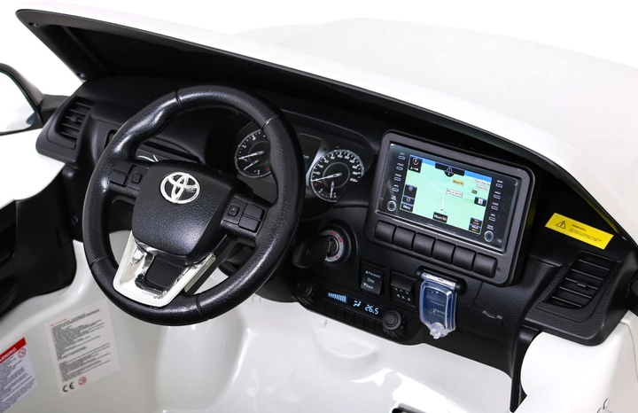 Електромобіль для дітей Ramiz Toyota Hilux Білий (5903864955408) - зображення 7