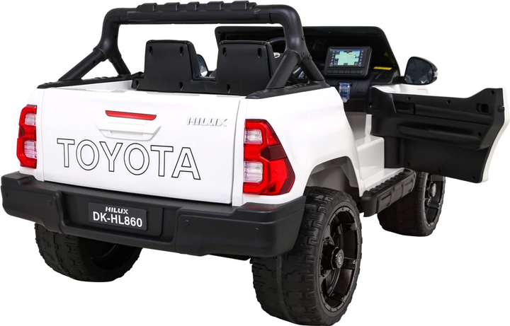 Електромобіль для дітей Ramiz Toyota Hilux Білий (5903864955408) - зображення 9