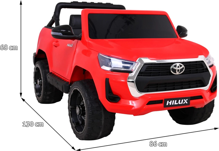 Електромобіль для дітей Ramiz Toyota Hilux Червоний (5903864955415) - зображення 11
