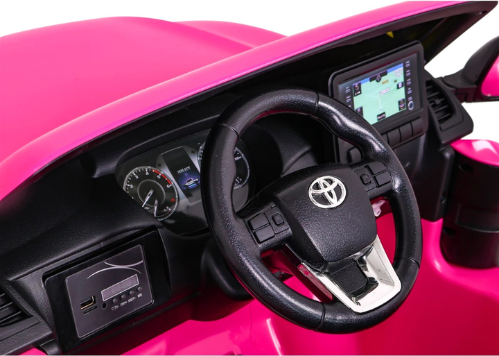 Електромобіль для дітей Ramiz Toyota Hilux Рожевий (5903864955422) - зображення 7