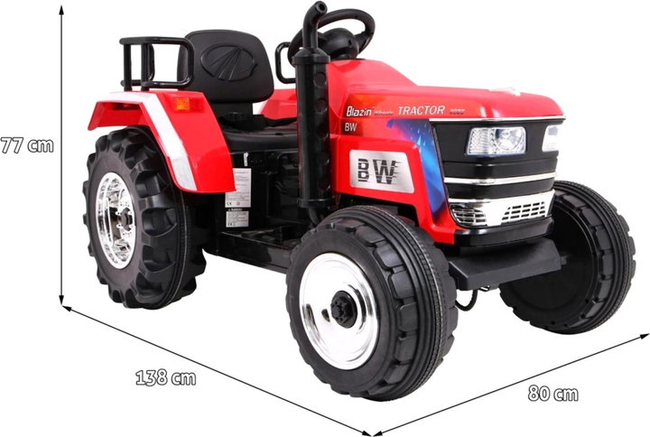 Електричний трактор Ramiz Blazin BW Червоний (5903864905670) - зображення 2