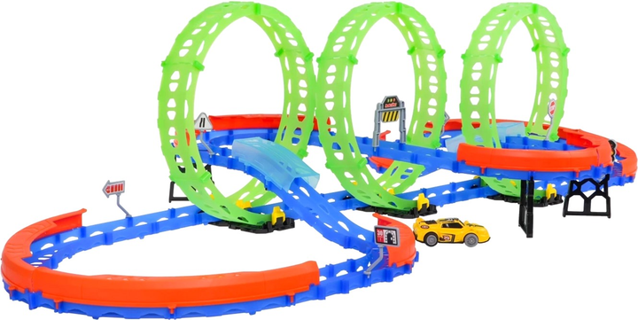 Tor samochodowy Tengleader Extreme Racing with LED Car + 360 loops (5903864959185) - obraz 4