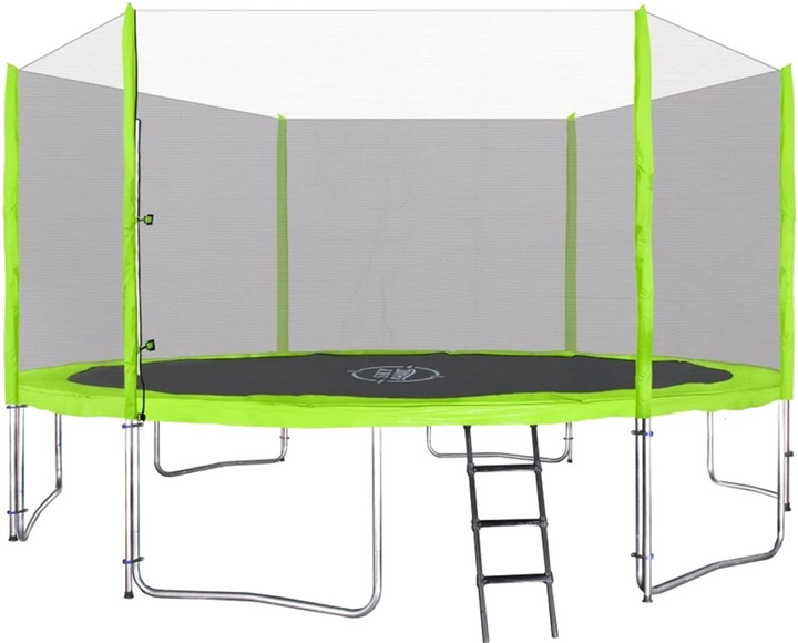 Trampolina ogrodowa Sky 427 cm 14FT z akcesoriami Zielona (5903864910063) - obraz 4
