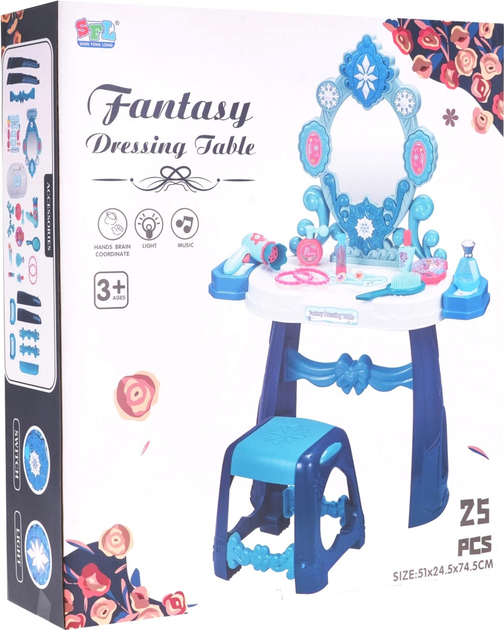 Stół toaletowy SFL Fantasy z akcesoriami (5903864959147) - obraz 1