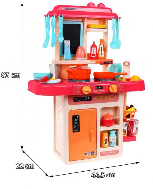 Kuchnia Beibe Good Modern Kitchen z akcesoriami Różowa (5903864900323) - obraz 3