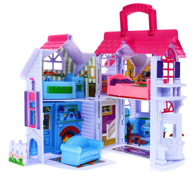 Dom do zabawy SFL My Sweet Home z 2 piętrami i akcesoriami (5903864903546) - obraz 9