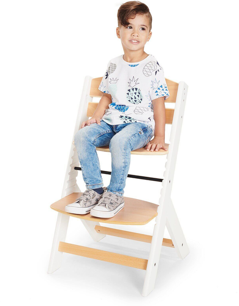 Krzesełko do karmienia Kinderkraft Enock Gray Wood KKKENOCGRY0000 (5902533915095) - obraz 6